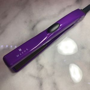 wazor mini flat iron!! straightening or curling!!